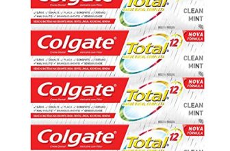 Creme Dental Colgate Total 12 Clean Mint 90g , Kit com 4 unidades
