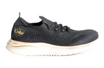 Tênis Coca-Cola Shoes, X-Fly Ibiza, adulto-unissex, Preto/Dourado, 38