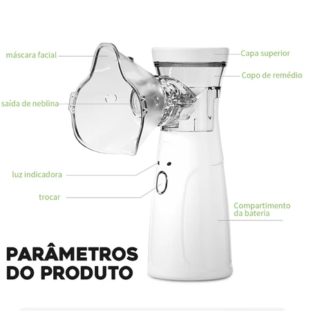Nebulizador Portátil Ultrassônico