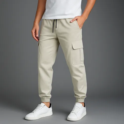 Calça Cargo Masculina Calca Jogger Streetwear Punho