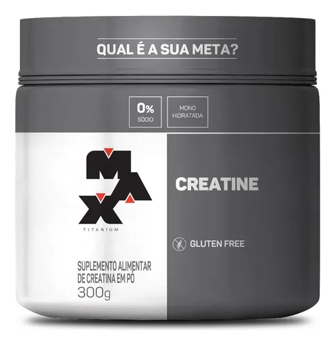 Creatina Max Titanium Monohidratada em Pó Pote 300g