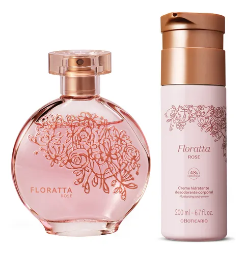 Floratta Rose: Colônia 75ml + Creme Corporal 200ml + Caixa De Presente