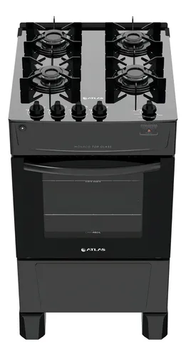 Fogão 4 Bocas Mônaco Top Glass