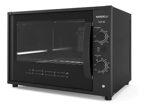 Forno Elétrico De Bancada Nardelli 60 Black 60 Litros