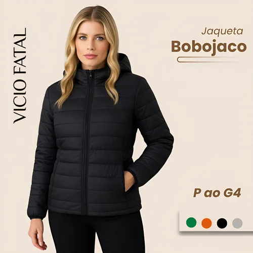 Jaqueta Puffer Feminina Bobojaco