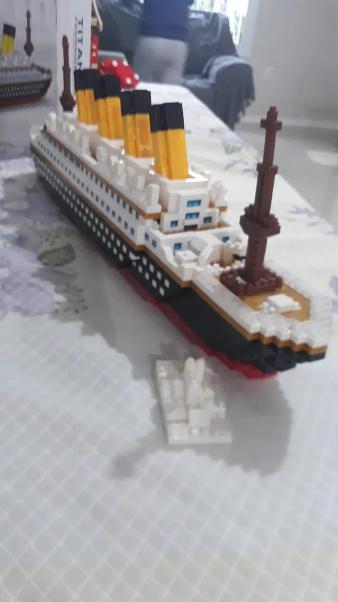 Conjunto De Blocos De Construção Titanic Novo