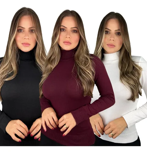 Kit 3 Blusa De Frio Cacharrel