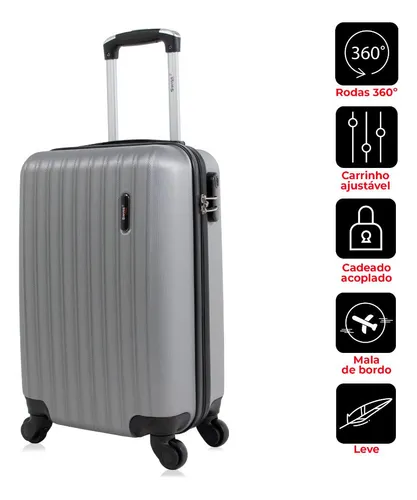 Mala de bordo Swiss Move Londres Prata