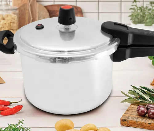 Panela De Pressão Fechamento Externo Polida 4,5 Litros