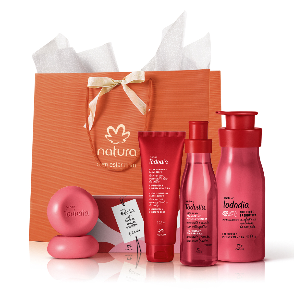 Presente Natura Tododia Framboesa e Pimenta Vermelha (4 produtos)