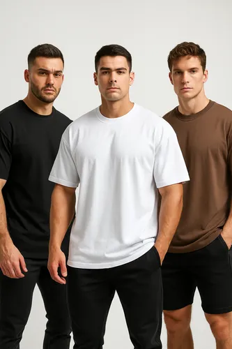 Kit 3 Camisetas Oversized Masculina