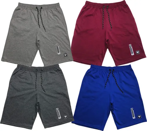 Kit Com 4 Bermudas Masculina Moletom