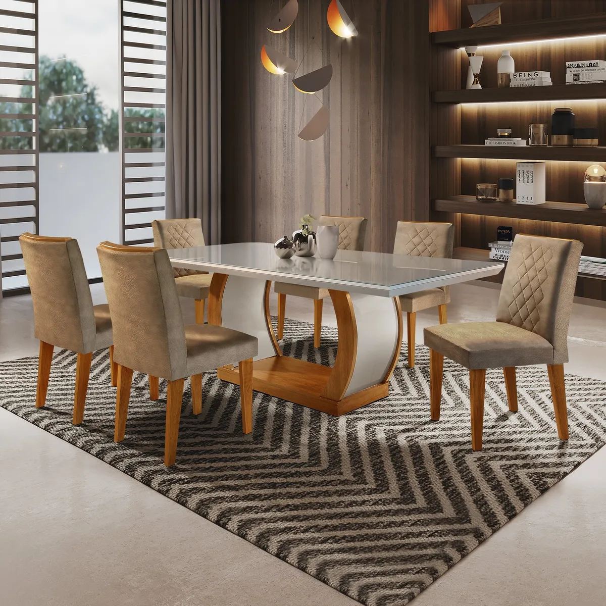 Mesa De Jantar 6 Cadeiras