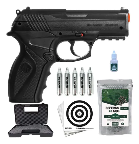 Pistola Pressão Rossi C11/ R11 Esferas Aço 4,5mm Co2 Airgun