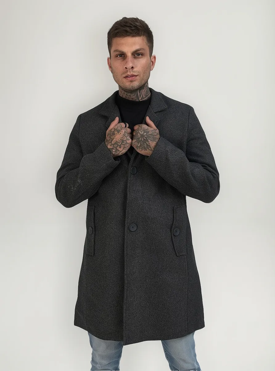 Sobretudo Masculino Casaco Longo