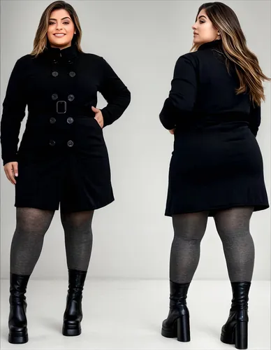 Sobretudo Plus Size C/ Botões
