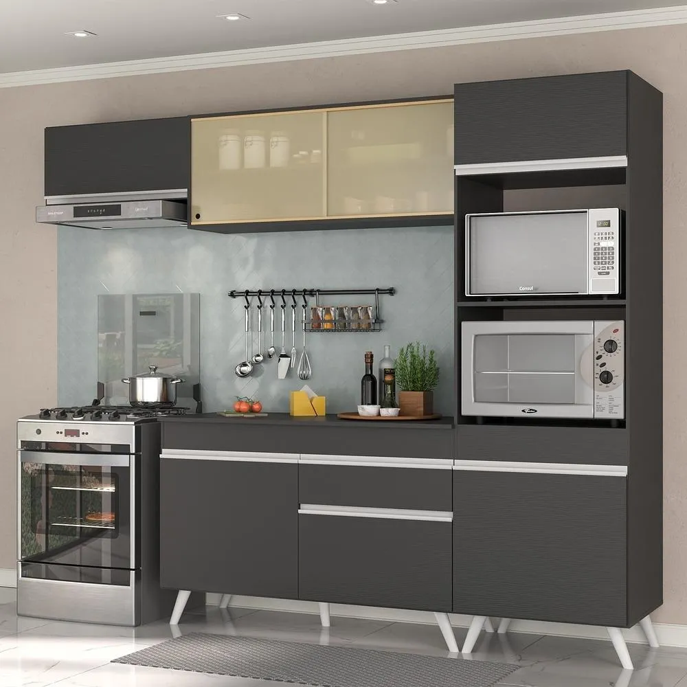 Armário De Cozinha Compacta 252cm