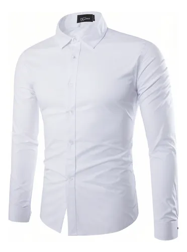 Camisa Social Masculina Slim Premium