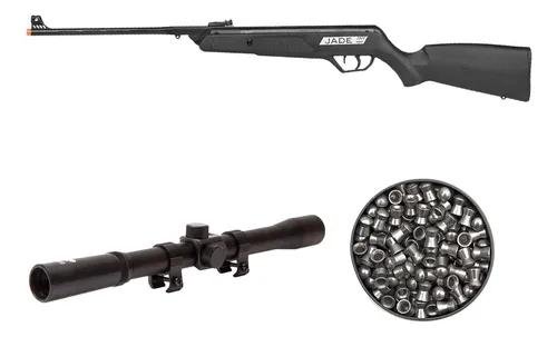 Carabina Rifle Pressão Cbc Jade 5.5 + Luneta + Chumbo