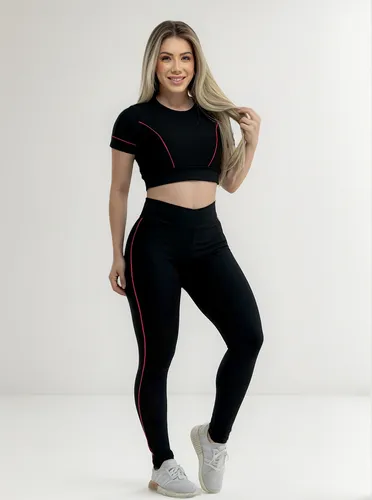 Conjunto Fitness Legging E Cropped