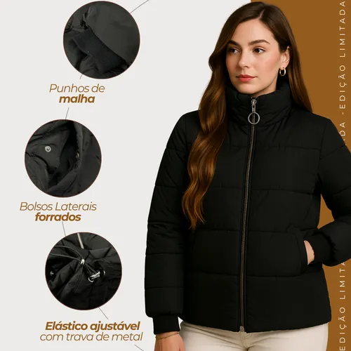 Jaqueta Feminina Puffer Bobojaco
