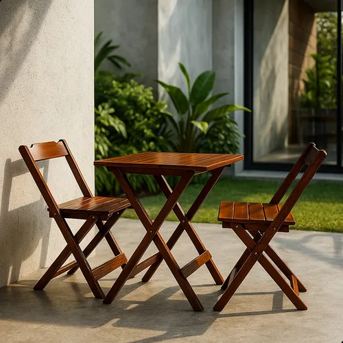 Jogo De Mesa Com 2 Cadeiras