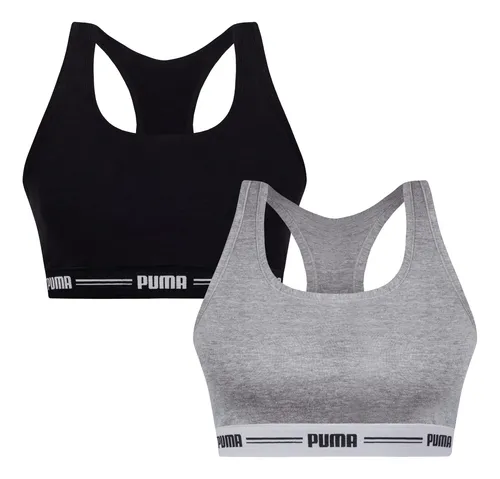 Kit 2 Top Academia Puma Treino Fitness Esportivo Algodão