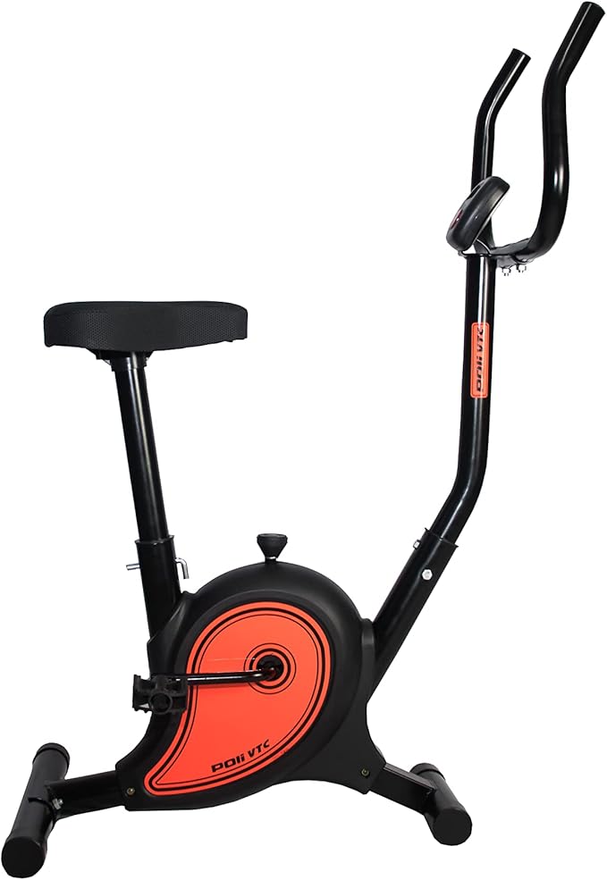 Poli Sports, 0162, Bicicleta Ergométrica Poli VTC, Preta