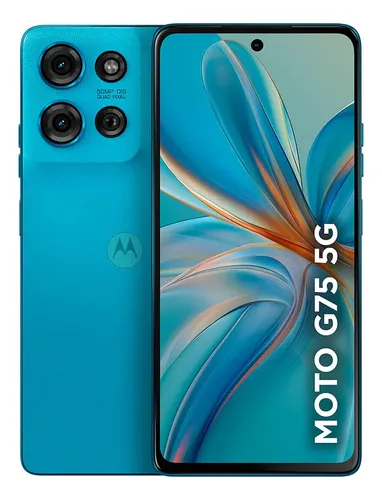 Smartphone Moto G75 5g 256gb Vegan Leather Cor Azul Motorola