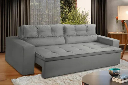 Sofá Retrátil Reclinável 3 Lugares C Molas 1,80m