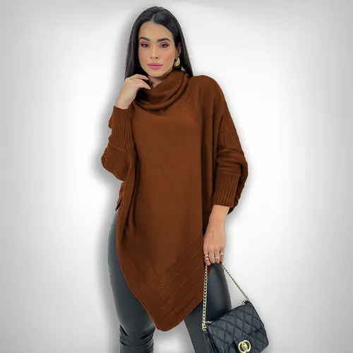 Blusa De Frio Poncho Bico