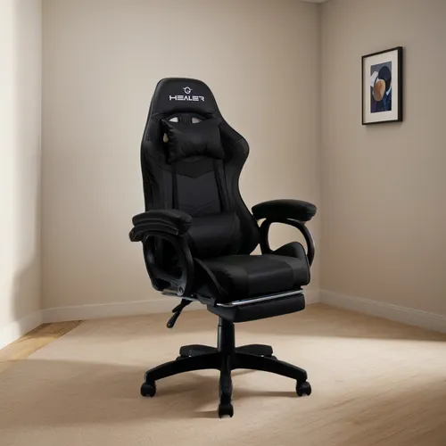 Cadeira Gamer Preto Healer Level