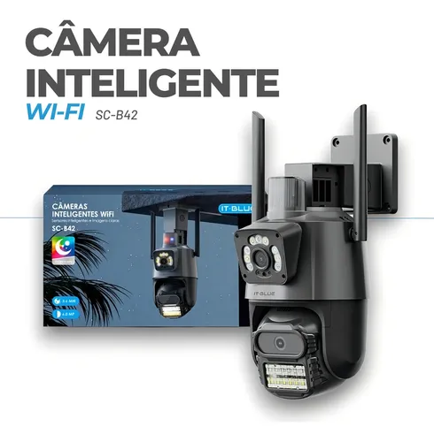 Camera Segurança Externa Lente Dupla