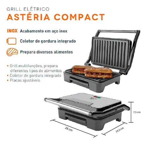 Grill Mallory Inox Asteria