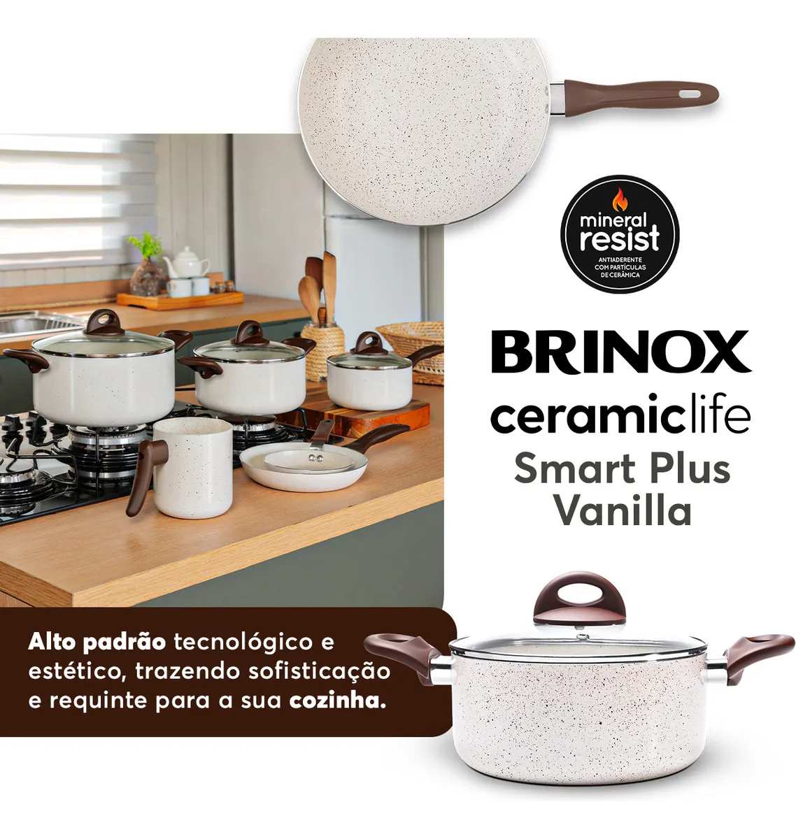 Jogo De Panelas Brinox Plus