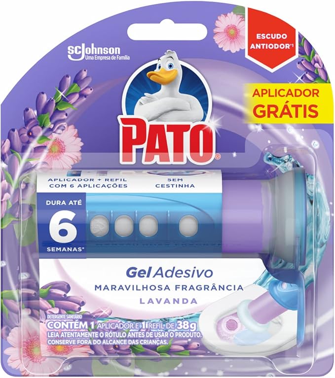 Pato Desodorizador Sanitário Gel Adesivo