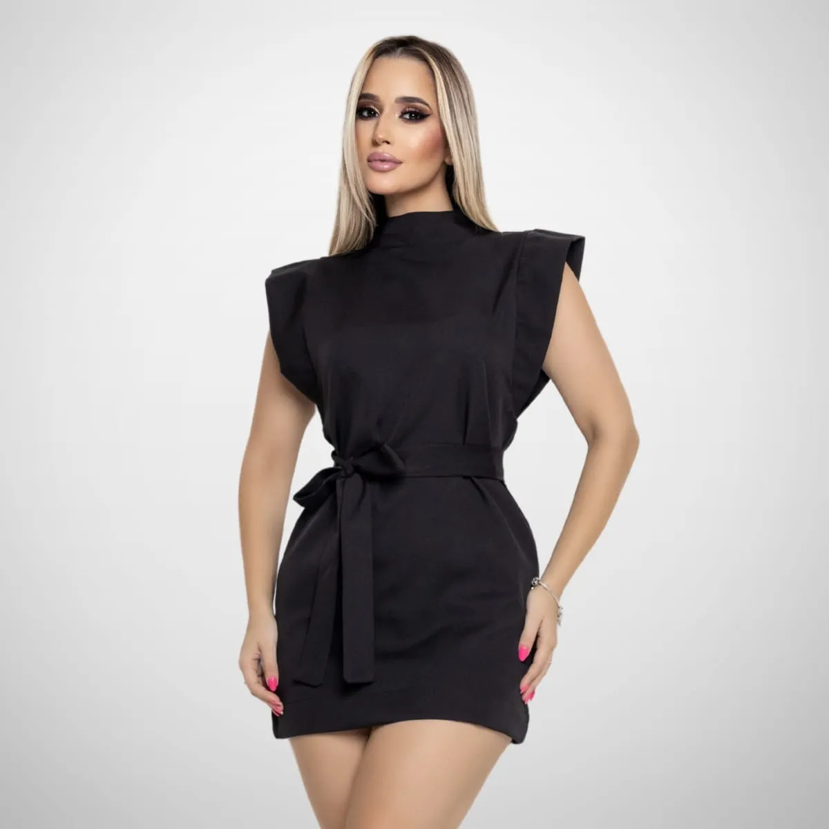 Vestido Feminino Curto Tubinho Alfaiataria Elegante Fashion