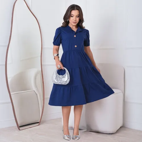 Vestido Feminino Midi