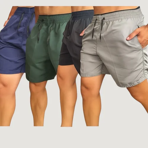 4 Short Tactel Masculino Bermuda Praia