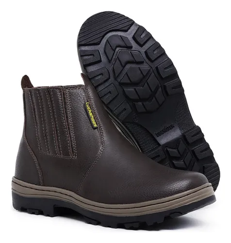 Bota Botina Em Couro