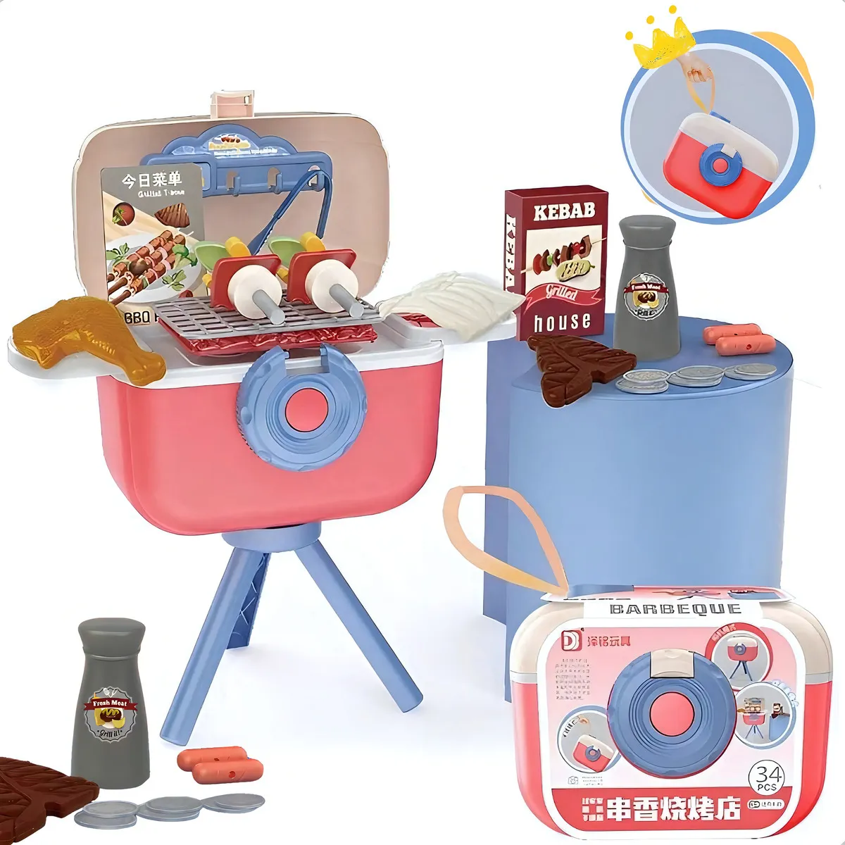 Churrasco Maleta C/ Câmera Integrada