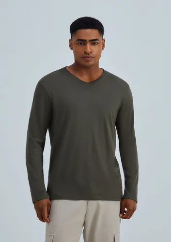 Camiseta Básica Masculina Manga Longa