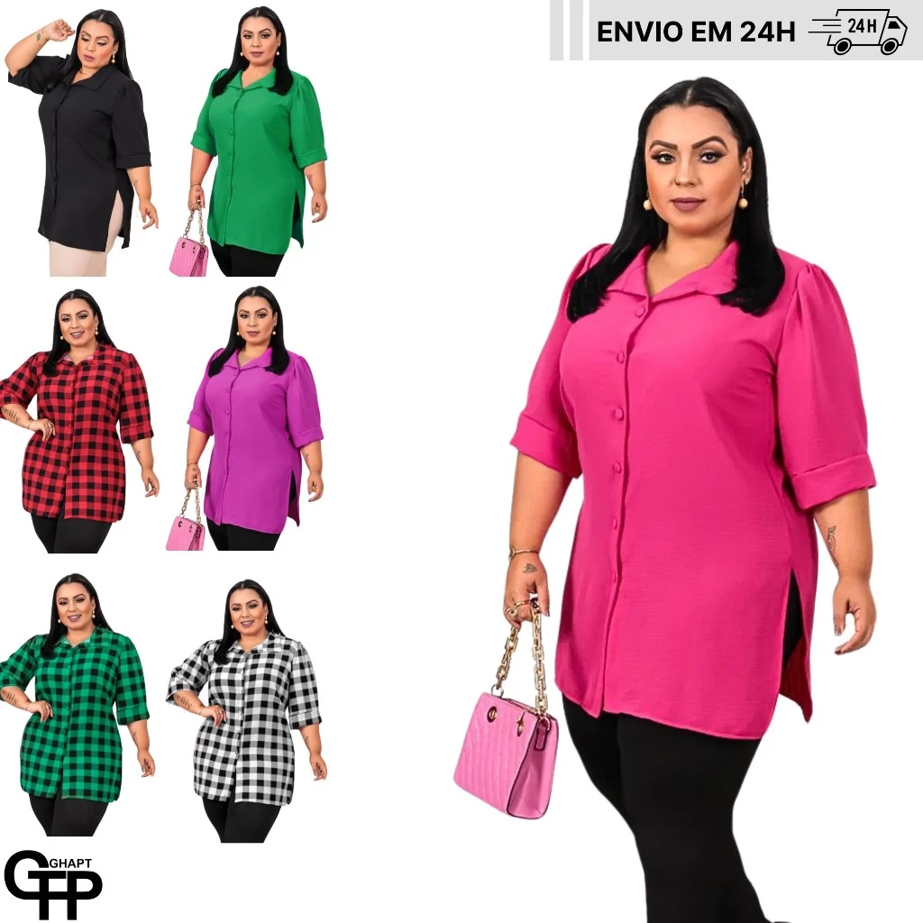 Camisão Plus Size Feminino