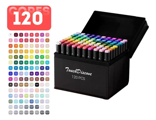 Conjunto Canetas 120cores Kit