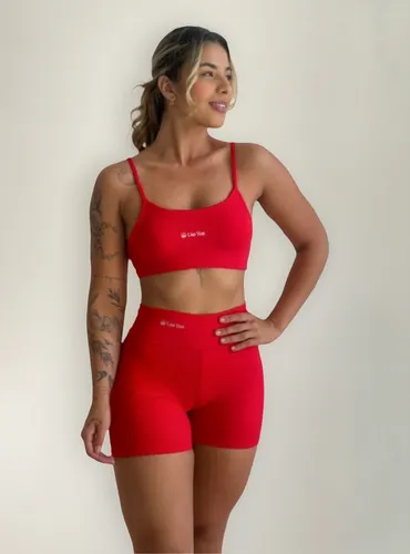Conjunto Fitness Virginia Top Shorts Meia