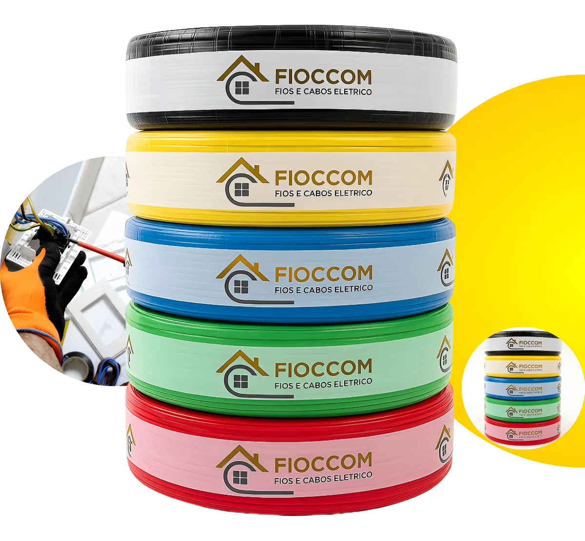 Cabo Flexível 4mm Rolo 100 Metros