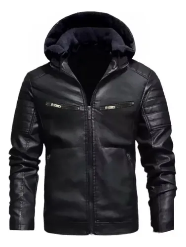 Jaqueta Couro Grossa Casaco Forrado Blusa Moto Resistente