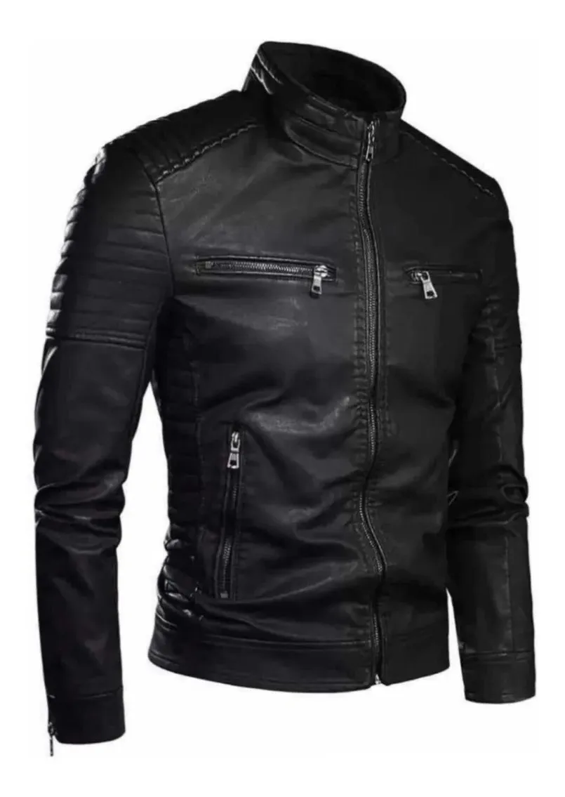 Jaqueta De Couro Masculina Resistente