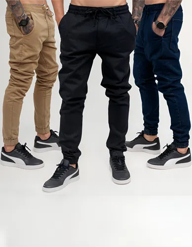 Kit 3 Calças Jogger