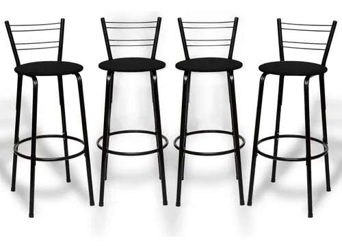 Kit 4 Banquetas Itagold Florida